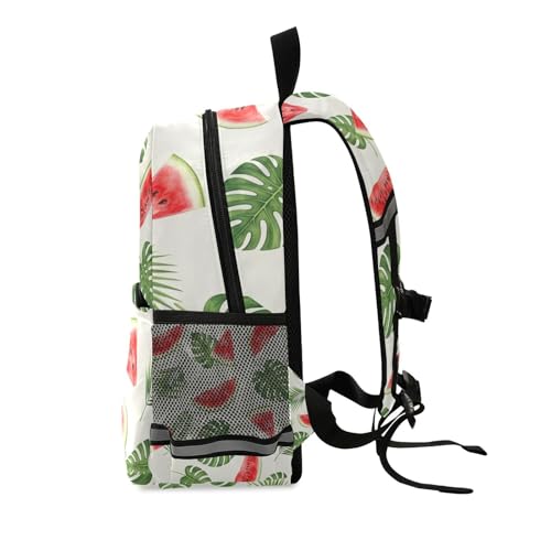 Red Watermelon Tropical Leaves Small Backpack for Toddler Girls Boys Kids Backpacks Travel Back Pack2