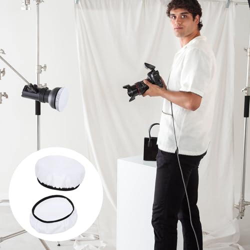Image of 7 inch /18cm Light Diffuser,Soft Diffuser Lamp Cover White Lamp Shade Diffuser,Great for Studio Strobe Reflectors, Video Shooting (6Pcs)