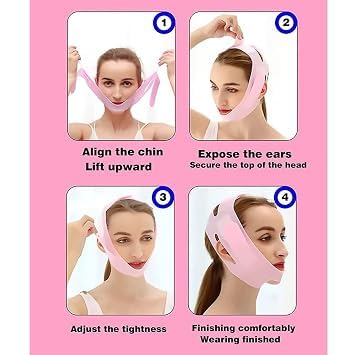 Image of V-Line Face Slimming Band for Women & Men | Face Lifting Strap | Chin Lift Belt | Jawline Support Wrap | Reusable Elastic Face Sculpting Mask | Comfortable Beauty Band for Home & Sleep Use