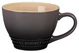 Le Creuset PG8014-117F Stoneware Bistro Mug, 14 oz, Oyster