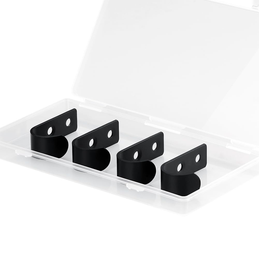 Ganchos para llaves negro mate de pared con 4 colgadores pack de 2 unidades