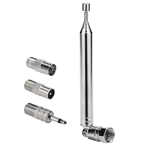 Tecreddy FM Telescopic Radio Antenna 75 Ohm Replacement Antenna F Type Male Plug for Yamaha Onkyo Pioneer Marantz Bose Wave Music System Indoor Radio Home Stereo Receiver Audio Vedio AV Receiver