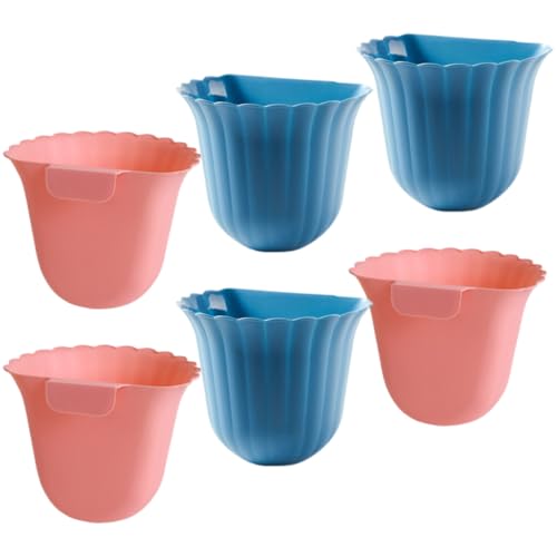 Set de 6 botes de basura colgantes para pared