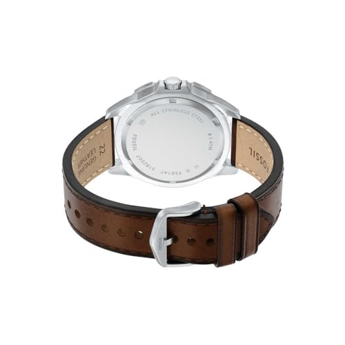 Miniatura 6 de Fossil Garrett Reloj Hombre, Movimiento Multifunción de Cuarzo con Correa de Acero Inoxidable o Cuero