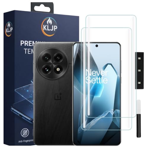 Image of Premium HD+ UV Tempered Glass Screen Protector For OnePlus 13 (Pack 2) Full Adhesive UV Curved Screen Protector Case Friendly HD Clarity with Installation Kit