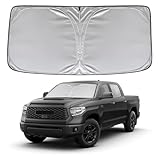 KAYZT Windshield Sun Shade for 2007-2021 Toyota Tundra Foldable Sunshade Front Window...