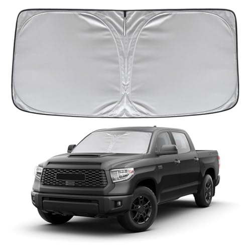 KAYZT Windshield Sun Shade for 2007-2021 Toyota Tundra Foldable Sunshade Front Window Custom Fit Car...