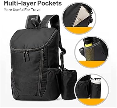 Rheross Camping Outdoor Draagbare Tas Wandelen Daypack, Waterbestendig Lichtgewicht Packable Rugzak voor - Groen