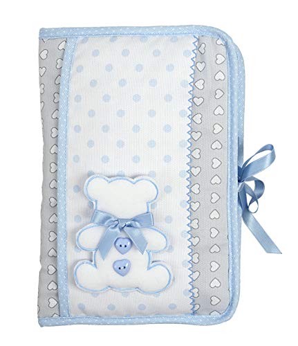 FILET - Bolsa para Pañales y Toallitas, Organizador Porta Pañales y Toallitas para Bolso Portátil, con Apertura a Libreto, Idea Regalo para Futuros Padres, 100% Made in Italy, Color Azul