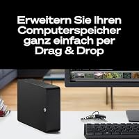 Seagate Expansion Desktop 20TB, Externe Festplatte, 3.5 Zoll, USB 3.0, PC & Notebook, inkl. Data Rescue Service (STKP20000400) – Ansicht 4