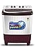 Sansui 9 kg 5 Star with Quick Dryer Robust Motor Semi-Automatic Top Loading Washing Machine JSP90S-2022L (Burgundy) With Dual Waterfall Technology