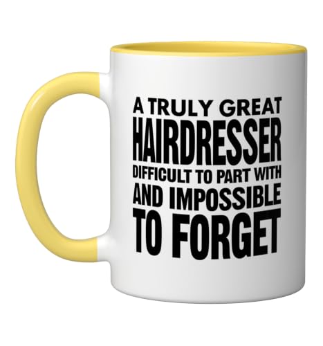 Taza de cerámica True Hairdresser 11 oz bicolor miniatura 1