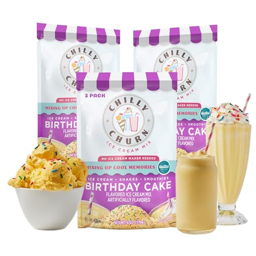 Chilly Churn Birthday Cake Flavored Ice Cream, Shakes & Smoothies,
