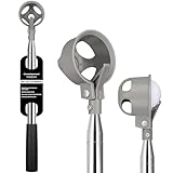 Goashpeaot Pro Auto-Lock Golf Ball Retriever, Golf Ball Retriever Telescopic for Water 9Ft/12Ft/14.5Ft/16.3Ft with Heavy-Duty Stainless Steel Shaft & Non-Slip Rubber Grip (Grey, 12Ft)