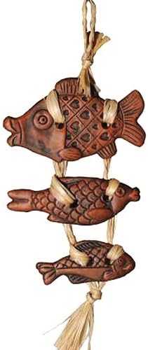 Three Bundled Fishes Clay Wall Decorations