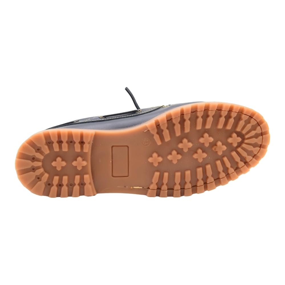 Pasarela - Zapatos náuticos Pasarela de Piel con Cordones para Hombre en Color Azul Piel