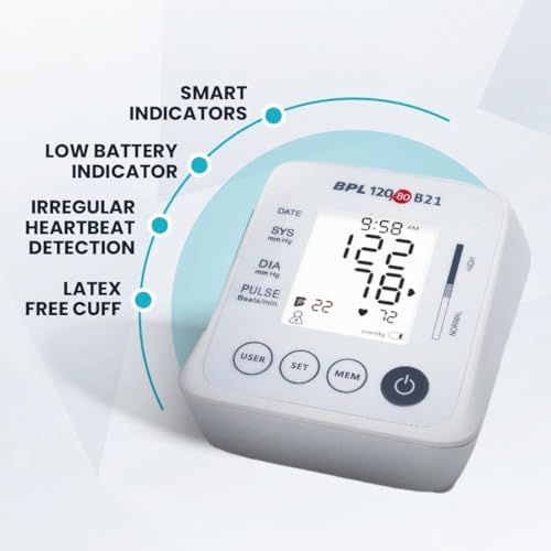 Image of BPL Medical Technologies B21 Digital Blood Pressure Monitor Fully Automatic BP Checking Machine with USB, LCD Display | 3 Years Warranty