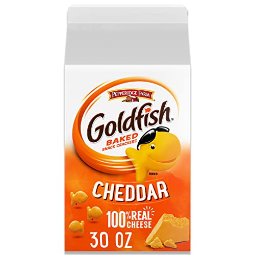 Goldfish Crackers, Cheddar Crackers, 30 Oz Carton