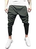 pantaloni sportivi uomo cavallo basso Design: Pantaloni sportivi casual per un perfetto street style urbano. Cintura elastica, pratico tessuto di cotone, due tasche laterali.