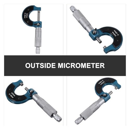 Micromètre de diamètre extérieur 0-25 mm en acier au carbone avec éjecteur