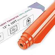 💛Advanced Customization: 12’’ x 25 Ft (30.5 x 763 cm) Orange heat transfer vinyl with controllable size and adapt to all cutting machines. It's perfect suitable to 12x12'' or 12x24'' mat. Orange iron on vinyl is compatible with all cutting machines l...