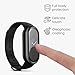 kwmobile Case Compatible with Xiaomi Mi Band 9 / Smart Band 9 Case - 2X TPU Silicone Fitness Tracker Cover - Black/Rose Gold