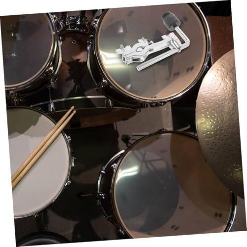 Abrazadera ajustable para batería, brazo cromado para platillo, accesorio duradero para bateristas de jazz que mejora comodidad y desempeño miniatura 5