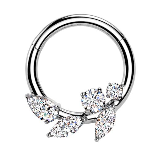 [HSP] ZOgO 16G a10mm Vo[ @C WG qWt[v t[vsAX NbJ[ ^b` {fBsAX 316L XeX wbNX {fBsAX