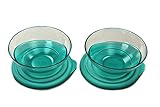 Spülmaschinenfest Tupperware Eleganzia 600 ml türkis/grün (2) Schale Schüssel servieren Servierschale 38464