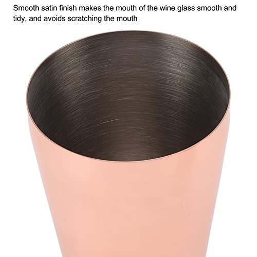 Coctelera de acero inoxidable 304 con elegante diseño francés de dos secciones en oro rosa 3