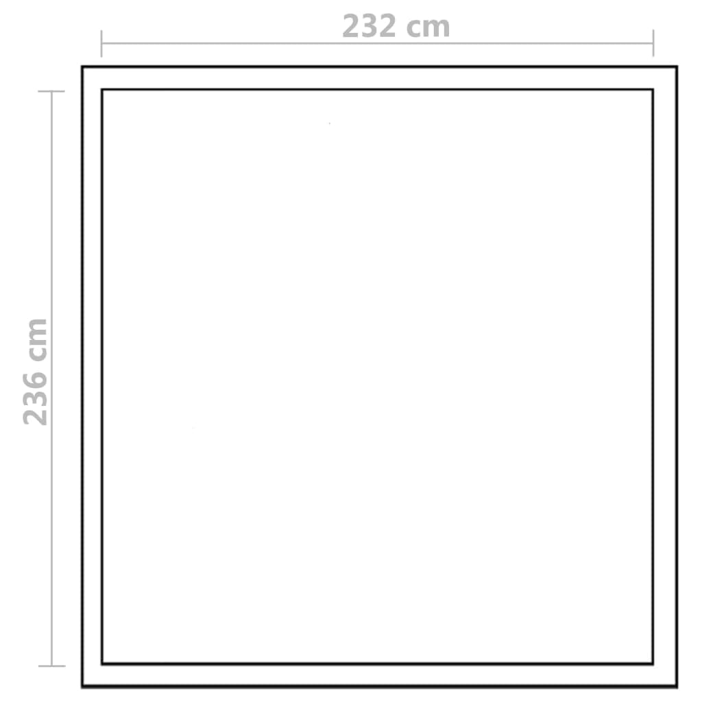 Wzmocniona szklarnia 6,05 m² z aluminiową ramą fundamentową, podwójne ścianki z poliwęglanu 3,8 mm, odporna na promieniowanie UV, ochrona przed mrozem od -20 do 70 °C