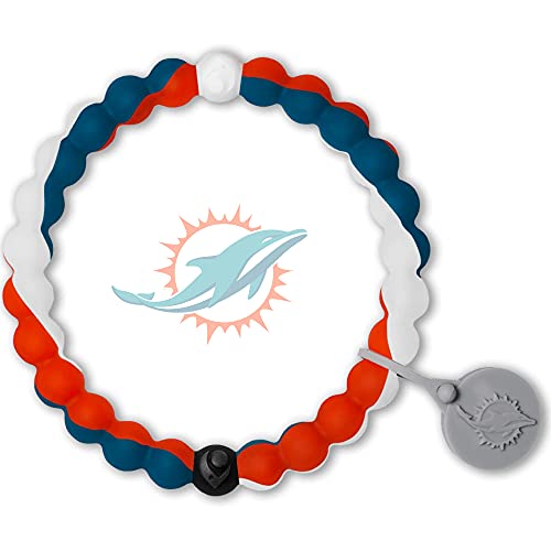 Lokai NFL Miami Dolphins Football Bracelet, Large, 7