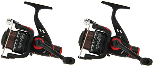 Two x CKR30 Match & Coarse Fishing Reel With Rear Drag Pre Loaded With 8lb Line