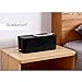 [Set of Three] Cable Management Boxes Organizer, Large Storage Wires Keeper Holder for Desk, TV, Computer, USB Hub, System to Cover and Hide & Power Strips & Cords (Black)