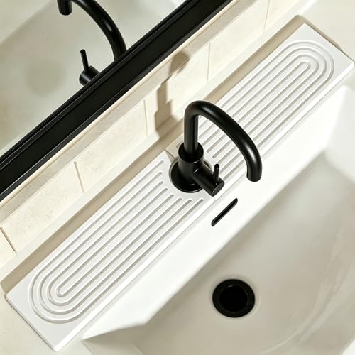 Instant Dry Stone Faucet Mat 23.6" for Kitchen Sink