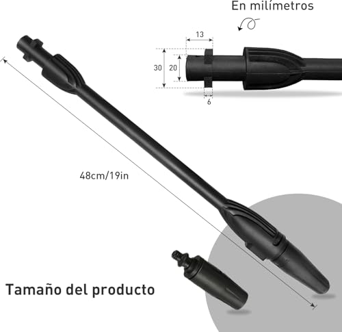 Miniatura 6 de Lanza De Limpieza Para Karcher K2 K3 K4 K5 K6 K7, Leapbeast Boquilla De Arandela Alta Presión Lance De Repuesto Adjustable Boquilla De Lanza Accesorios Para Hidrolimpiadoras