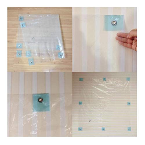 Preisvergleich Produktbild HSBAIS Transparente Plane mit ösen wasserdicht - Polyethylen Abdeckplane für Terrassenüberdachung,3x5m / 9.9x16.5ft