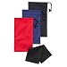 MAMLYN Premium Quality Microfiber Sunglasses Pouch With Drawstring Closure, 3X Micro Fiber Glasses case To Store Eyeglasses, Gadgets, Cell Phones, Jewelry, Watches For Men And Women, BONUS Black Cloth