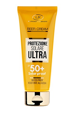 Beer Cream Tubo Spf 50+, crema solare protezione 50+ alla Birra viso e corpo in tubo (1x100ml) - Wonder Company