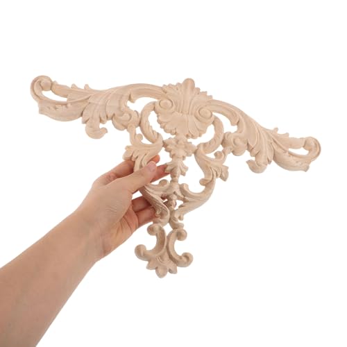 Décoration murale et bureau : applique bois sculpté beige style ancien