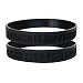 GOMOYO Nothing is Impossible, Exceed Your Own Expectations Motivational Silicone Wristbands, Rubber Bands for Fitness, Workouts, Basketball, Lifting (Black 2 Pack)