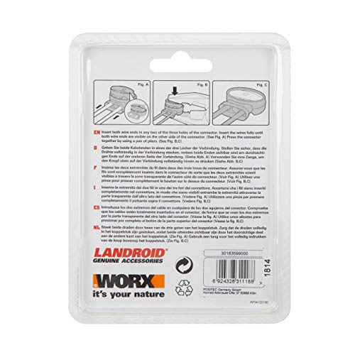 WORX Lot de 5 connecteurs pour câble périphérique WA0198 Pour tondeuse robot WORX Landroid - vue 6