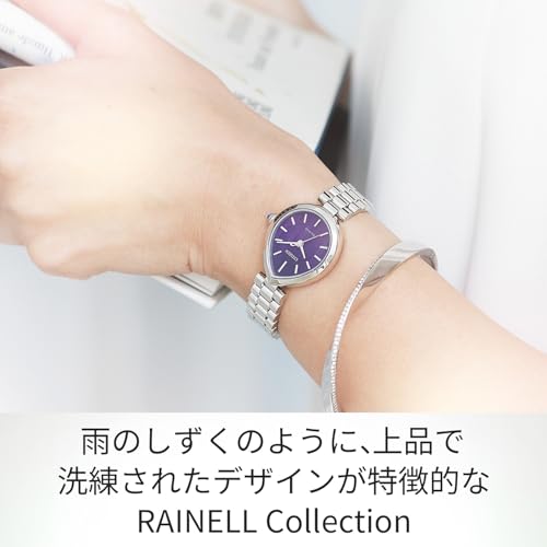 [CITIZEN] 腕時計 CITIZEN L (光発電エコ・ドライブ/防水/パープル) EM1200-55X ドロップ形状 雫 しずく RAINELL Collection サファイアガラス レディース ビジネス アナログ おしゃれ シンプル 上品 可愛い かわいい ギフト 秒針 シルバー 銀 紫 女性ウォッチ ソーラー 商品画像2