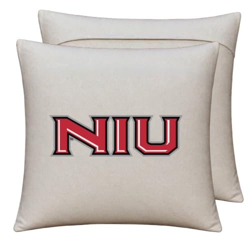 R and R Imports Northern Illinois Huskies Officially Licensed 18" x 18" Throw Pillow Cover – Logo Design