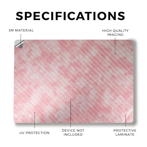 Image of Carbon Fiber Laptop Skin Compatible with Alienware M18 R2 (2024) - Cotton Cloud - Premium 3M Vinyl Protective Wrap Decal Cover - Easy to Apply | Crafted in The USA by MightySkins