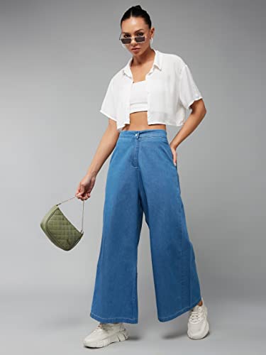 Image of Miss Chase Women's Denim Flared Pants
