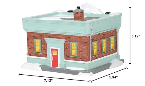 Edificio iluminado Department 56 de dolomita multicolor de 5.12 pulgadas para coleccionistas 7