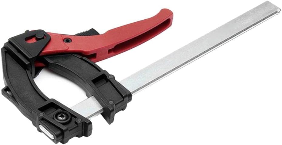 250mm Fixed Clip Woodworking Bar Clamp Grip Ratchet Release Carpenter, Stainless Steel F Clamp for Quick and Effort-Saving Woodworking Projects, Rustproof and Tool for Furniture