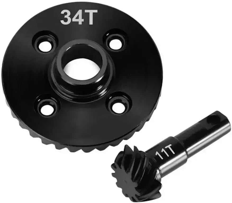 Steel Differential Gear Overdrive Underdrive Helical Ring and Pinion Gears Compatible with TRX6 Upgrade Parts(12T 33T)