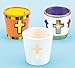 Baker Ross Portacandelitas de Cerámica con Forma de Cruz-Paquete de 4, Manualidades Cristianas para Niños (EF378), Color, Varios